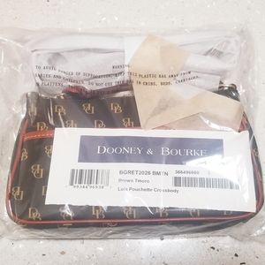 Dooney and Bourke Brown Tmoro Lola Pouchette Crossbody BGRET2026